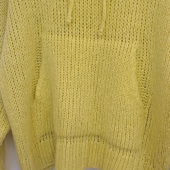 Zara Neon Green/Yellow Oversized Chunky Knit Pullover Sweater Size S - Picture 6 of 13